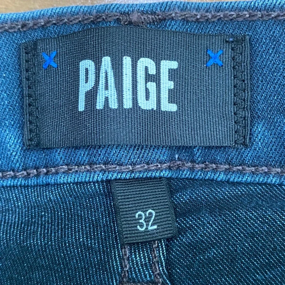Paige Normandie Mens Straight Leg‎ Jeans Dark Wash Blue 32 101-4350598
